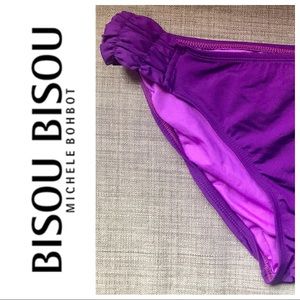 Bisou Bisou Purple Swim Bikini Bottoms XXL
